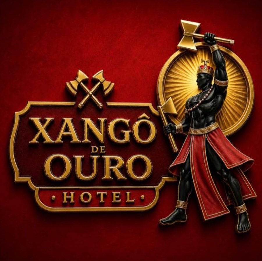 Logomarca do Hotel Xangô de Ouro